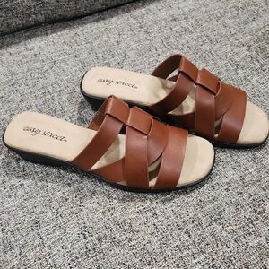 Easy Street Women's Lakeport Slide Sandals In Cognac